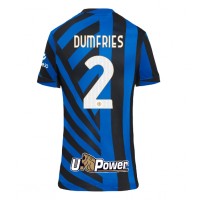 Camiseta Inter Milan Denzel Dumfries #2 Primera Equipación Replica 2024-25 para mujer mangas cortas